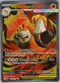 Mega Camerupt ex 156/132 ME01: Mega Evolution - Pokemon Card - NM - Image 1