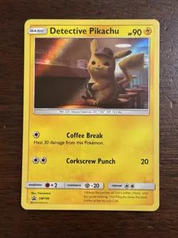 Detective Pikachu Movie Promo Holo SM190 Pokemon Card EXCLUSIVE MINT - Image 1
