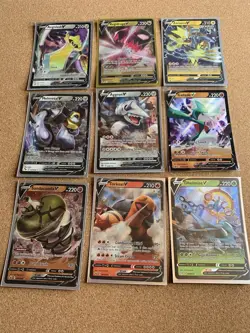 Pokemon TCG Card Mixed Lot of V Ultra Rare Cards 9x- Legendary Collection - Image 1