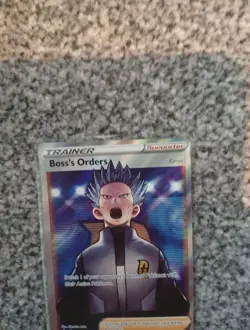 Boss's Orders SWSH251 Cyrus Full Art Trainer Black Star Promo Card - Image 2