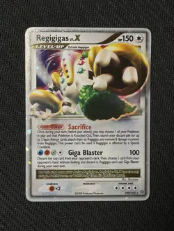 Regigigas LV.X 100/100 Stormfront Holo Ultra Rare Pokemon Card Lightly Played LP - Image 1