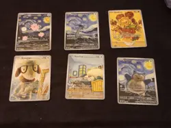 6 Starry Night Pokemon x Van Gogh Promo Card - NM - Image 1