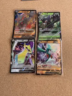 Pokemon TCG Card Mixed Lot of V Ultra Rare Cards 4x- Legendary PO3 - Image 1