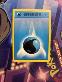 Water Energy 102/102 1st Edition Base Set Shadowless Pokemon Card WOTC LP - Image 1