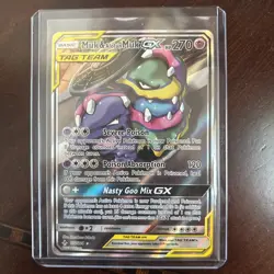 Muk & Alolan Muk GX Alternate Full Art 197/214 Unbroken Bonds Pokemon Card TCG - Image 1