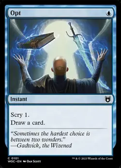 1x Opt NM Eng MTG - Commander : WOE - Image 1