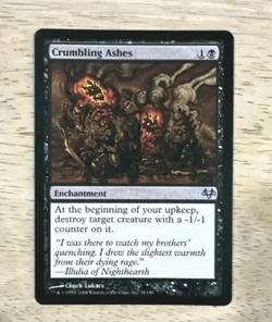 1x MTG Crumbling Ashes - Eventide - NM Mint! Ships Fast! - Image 1