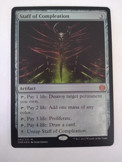 Staff of Compleation - Phyrexia: All Will Be One (Foil) - 242/271 - Mythic - MTG - Image 1