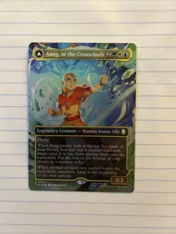 Aang At The Crossroads - Foil - (Borderless) Avatar The Last Airbender MTG - Image 1