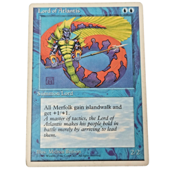 MTG Lord of Atlantis 4th Edition 4ED Rare Blue Creature Lord Magic the Gathering - Image 1