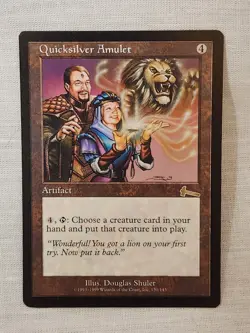 NM Quicksilver Amulet Urza's Legacy Mtg Magic the Gathering - Image 1
