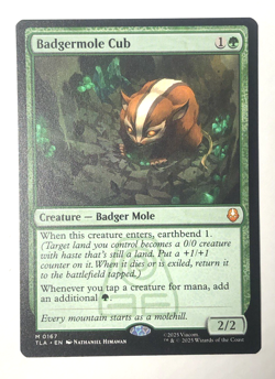 Badgermole Cub 0167 Avatar Last Air Bender MTG Magic The Gathering NM - Image 1