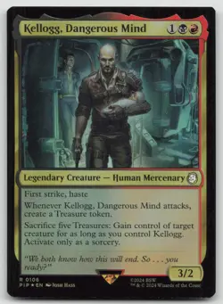 Kellogg, Dangerous Mind Legendary Creature - Human Mercenary PIP #106 R Foil NM - Image 1