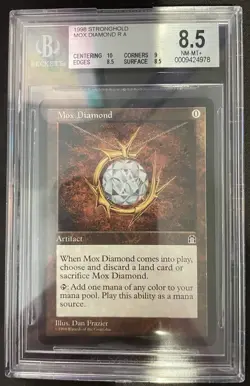 Mox Diamond - Stronghold - English - MTG Magic the Gathering - BGS 8.5 - NM/MT+ - Image 1