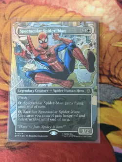Spectacular Spider-Man mtg foil Magic The Gathering Marvels Spiderman - Image 3