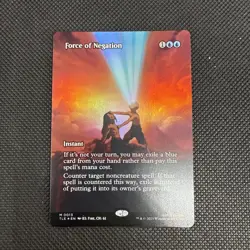 MTG Avatar - Force of Negation (Borderless) - TLE - NM - Image 1