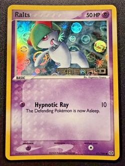 Ralts 61/106 EX Emerald Pokemon Card Reverse Holo Foil Rare LP - Image 1
