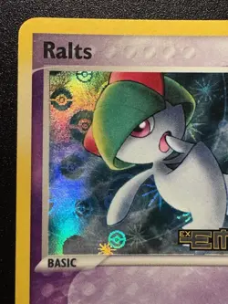 Ralts 61/106 EX Emerald Pokemon Card Reverse Holo Foil Rare LP - Image 3