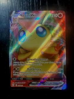 Pokemon TCG Victini VMAX Sword & Shield - Battle Styles 022/163 Holo Ultra Rare! - Image 1