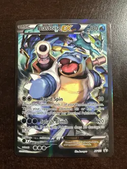 Blastoise EX XY122 DMG Pokemon TCG XY Alt Art Promo DMG - Image 1