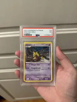 2009 POKEMON PLATINUM Giratina Lv.70 Holo Cosmos 28/127 NM PSA 7 - Image 1