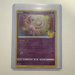 Mew 011/025 Holo Rare Pokemon TCG Celebrations NM - Image 1