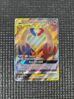 Pokemon TCG Latias & Latios GX Alt Art Full Art 2019 170/181 Team Up English - Image 1
