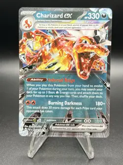 Pokemon TCG Charizard EX 054/091 Double Rare Holo Paldean Fates - Image 1