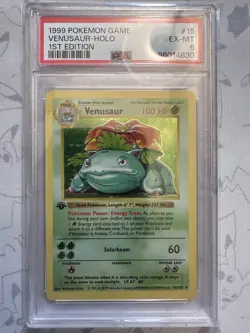 Pokemon Venusaur 1st Edition 15/102 Shadowless Base Set PSA 6 - Image 3