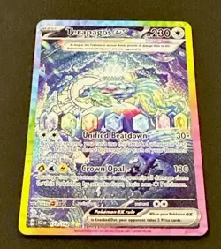 2024 POKEMON SCARLET VIOLET STELLAR CROWN TERAPAGOS EX SPECIAL ILLUSTRAT. RARE! - Image 1