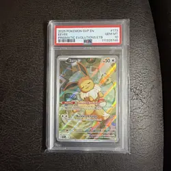 Eevee Black Star Promo PSA 10 GEM MT 2025 Pokemon Prismatic Evolutions ETB #173 - Image 1