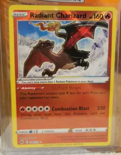 Pokemon TCG Radiant Charizard Crown Zenith 020/159 Holo Radiant Rare NM - Image 1