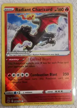 Pokemon TCG Radiant Charizard Crown Zenith 020/159 Holo Radiant Rare NM - Image 3