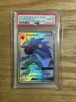 Zoroark GX Shiny Full Art | PSA 10 GEM MINT | 2017 Hidden Fates 77a Pokemon - Image 1