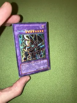 Yugioh DMG-001 Dark Paladin NM, Name Drop Misprint, Secret Rare Foil Bleed - Image 4