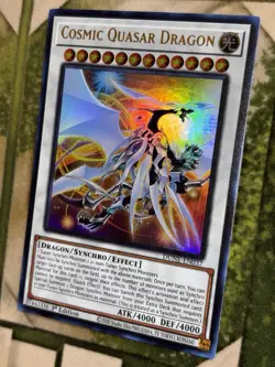 YuGiOh COSMIC QUASAR DRAGON Ultra Rare DUNE-EN037 - Image 1