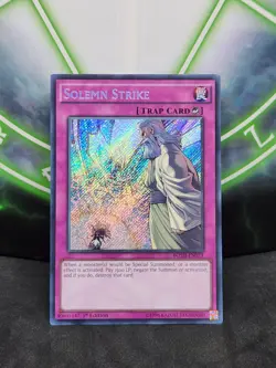 Yugioh Solemn Strike BOSH-EN079 Secret Rare 1st Edition NM - Image 1