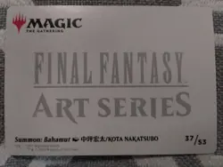 Summon: Bahamut 37/53 Final Fantasy Art Series MTG Card Full Art NM EN - Image 2