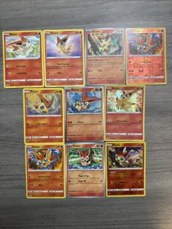 Victini Pokemon Card Collection Lot Of 10 With Holos And Reverse Holos - Image 1