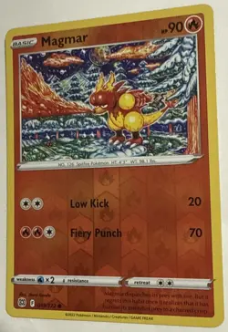 Pokemon TCG Card Magmar Brilliant Stars 019/172 Near Mint/Mint - Image 3