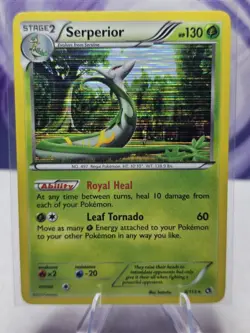 Serperior 8/113 Legendary Treasures Holo Rare Pokemon Card | LP - Image 1