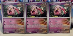 (Set Of 3) Pokemon Prismatic Evolution TCG Common Card - Scream Tail (042/131) - Image 1