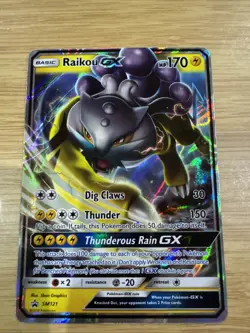 Pokemon Card - Raikou GX - SM Black Star Promo - Holo - SM121 - Image 1