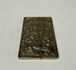 1999 Charizard Pokemon Trading Card Gold Plated, Limited Edition 23K Gold - Image 1