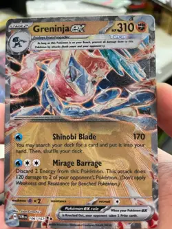 Pokemon - Greninja ex (GameStop Metal Card) 106 NM - Image 1