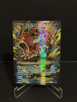 Mega M Gyarados EX 115/122 Breakpoint Ultra Rare Full Art Holo Pokemon Card - Image 1