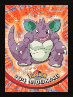 Nidoking #34 Topps Black Label Non Foil Pokemon Card NM/LP - Image 1