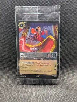 Iago - Out of Reach Disney Lorcana Foil D23 Member Exclusive Card Sealed 8/D23 - Image 1