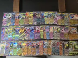 Pokemon TCG Card Lot, 53 Cards, Pokemon EX, V - Image 1