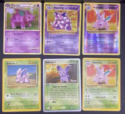12x Pokemon Cards Nidoking Nidoqueen Nidoran Lot - XY Holo Promo Vintage Stamped - Image 4